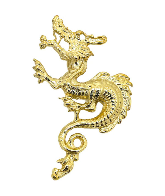 Dragon Pendant 10k Solid Yellow Gold