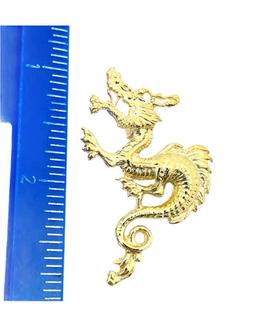 Dragon Pendant 10k Solid Yellow Gold