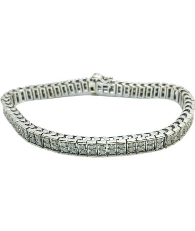 Diamond Tennis Bracelet 14K White Gold