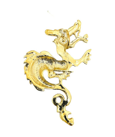 Dragon Pendant 10k Solid Yellow Gold