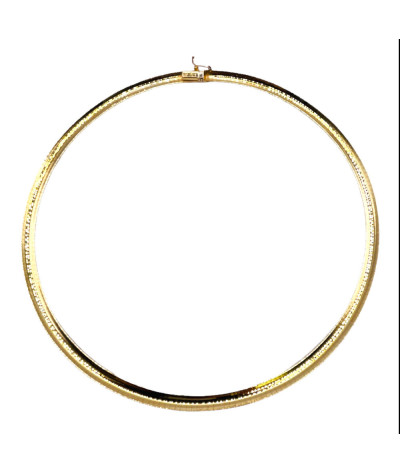 14k Gold Omega Necklace 16 inch