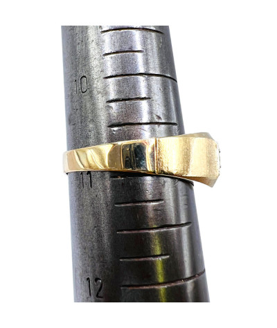 Men's Diamond 10k Gold Band Ring size 10.75