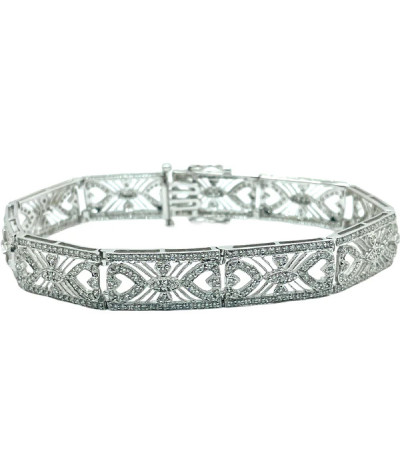 18k White Gold Diamond Bracelet