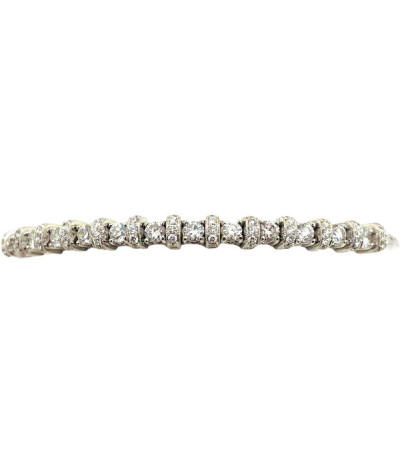 Diamond Bangle Cuff Bracelet 18k