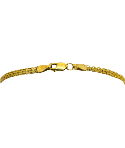 Tanzanite & Diamond XOXO Bracelet 10K Gold